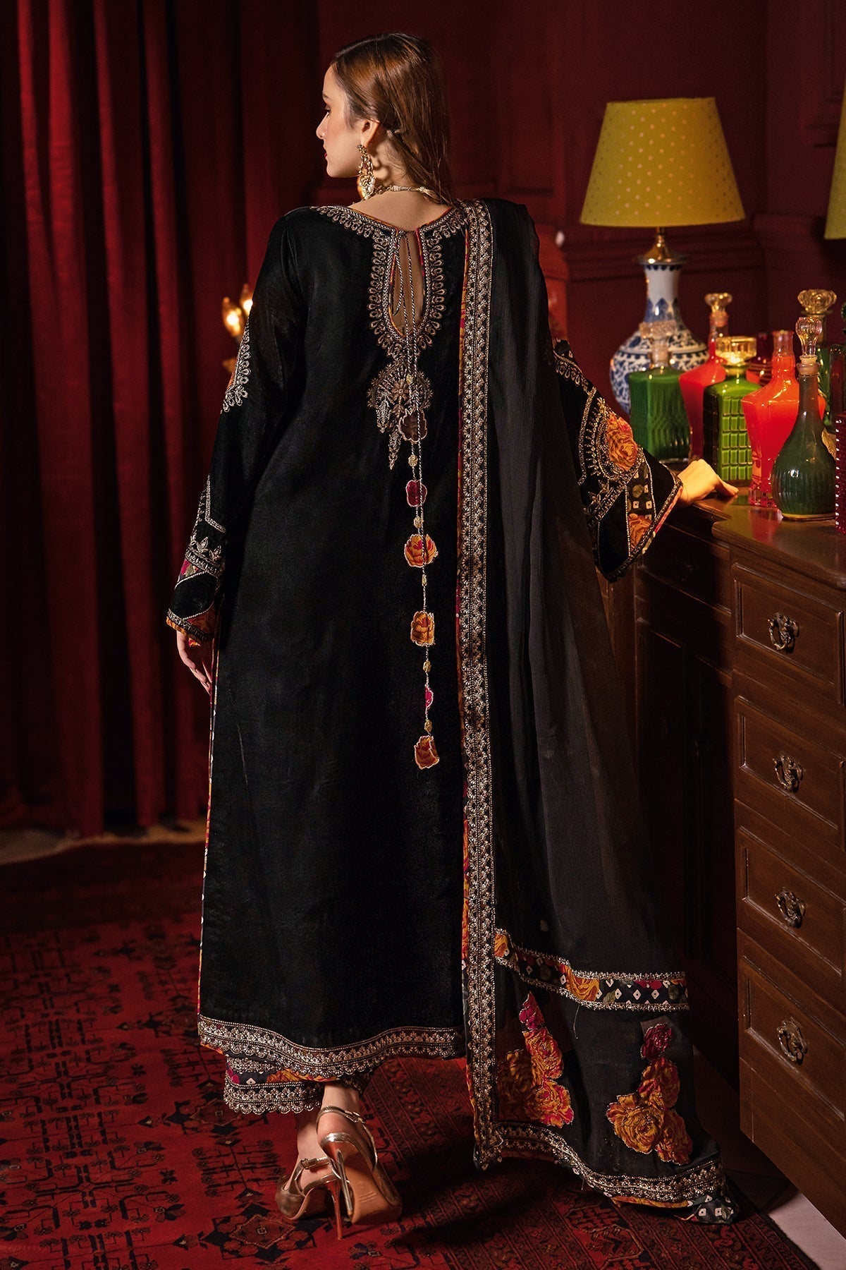 Charizma | Signora Velvet | Velvet CVT4-04 - Pakistani Designer Dress - by Charizma | Type: Ladies Clothes - 100% Original at Saira Sultan