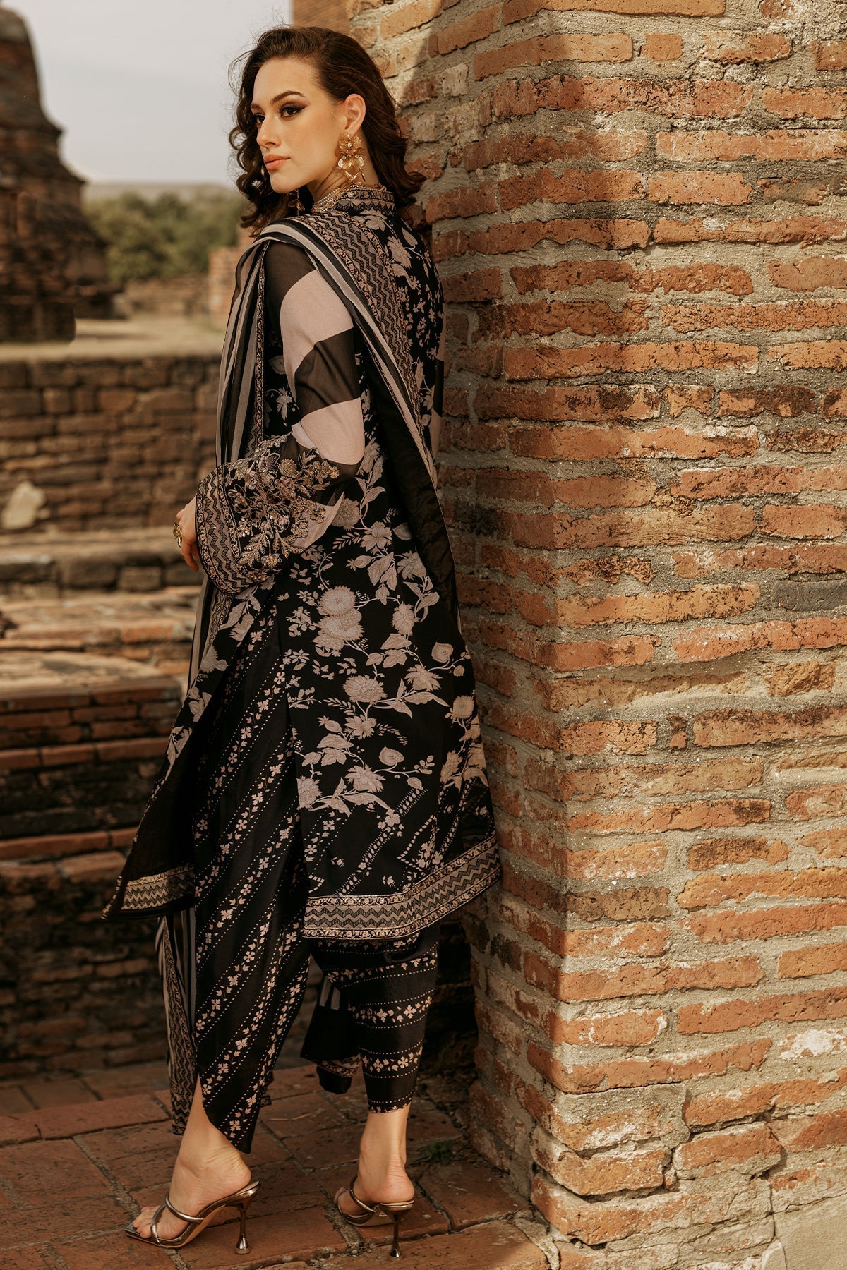 Charizma | Vasal Collection 25 | VSL25-02 S Black Chiffon