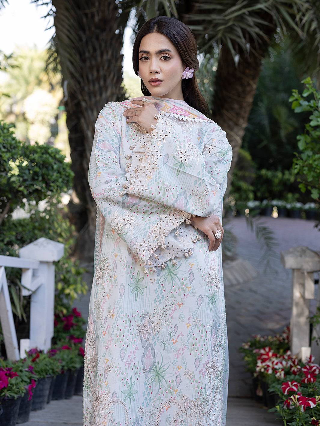 Izel | Oh Spring Lawn 25 | CLEO - Pakistani Designer Dress - by Izel | Type: Ladies Clothes - 100% Original at Saira Sultan