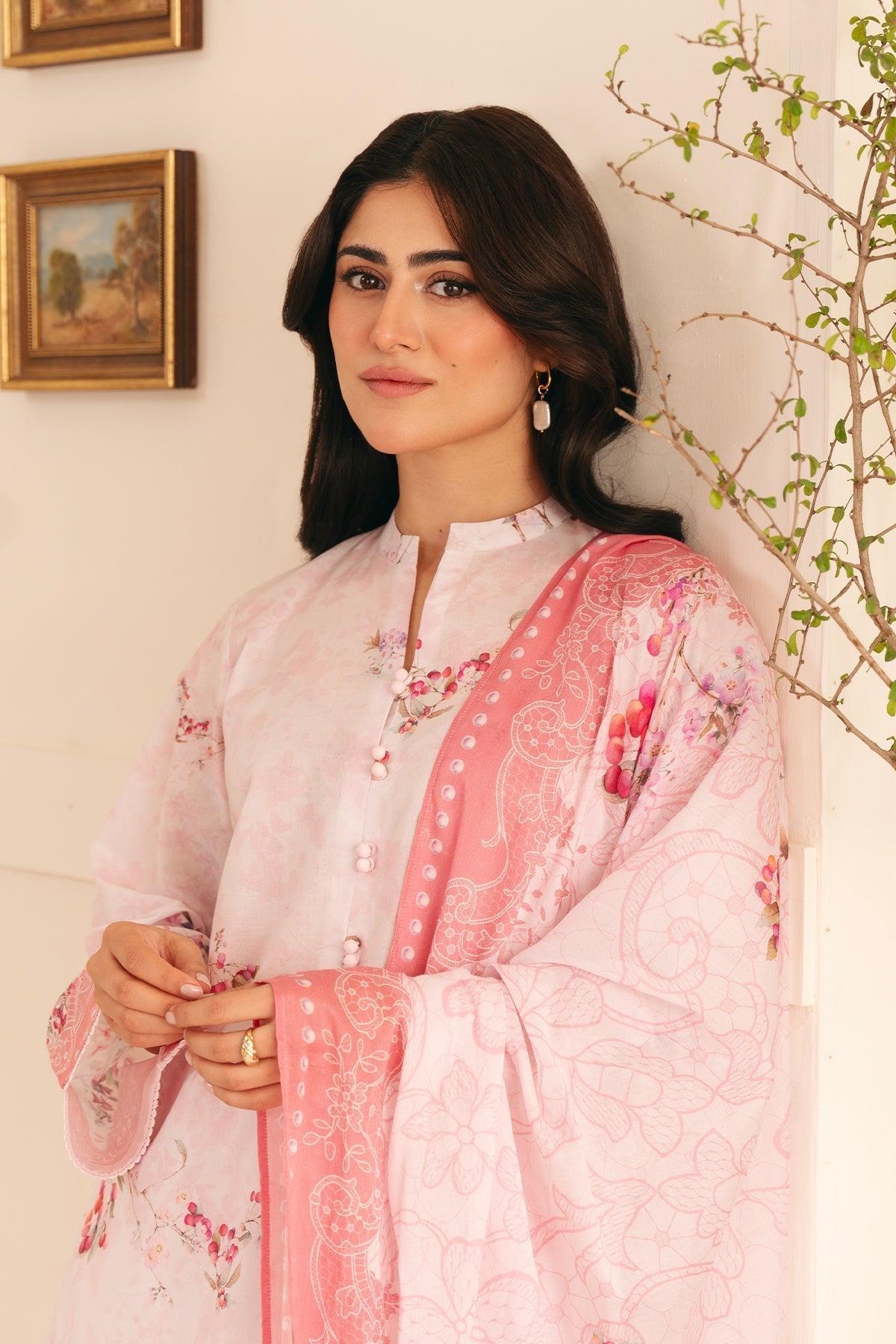 Sahar | Selene 25 | Sakura Dream L Pink Lawn
