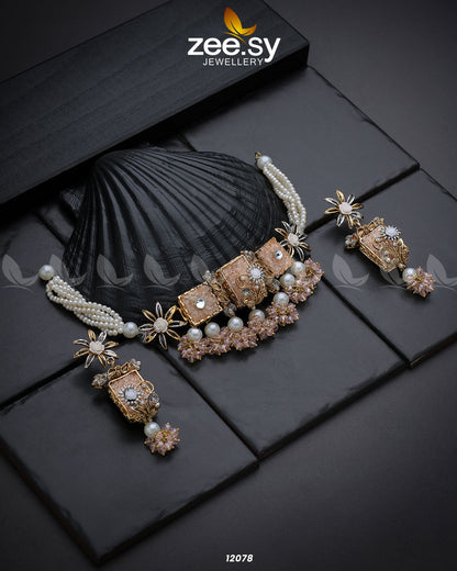 Cosmic Galaxies Necklace Pink