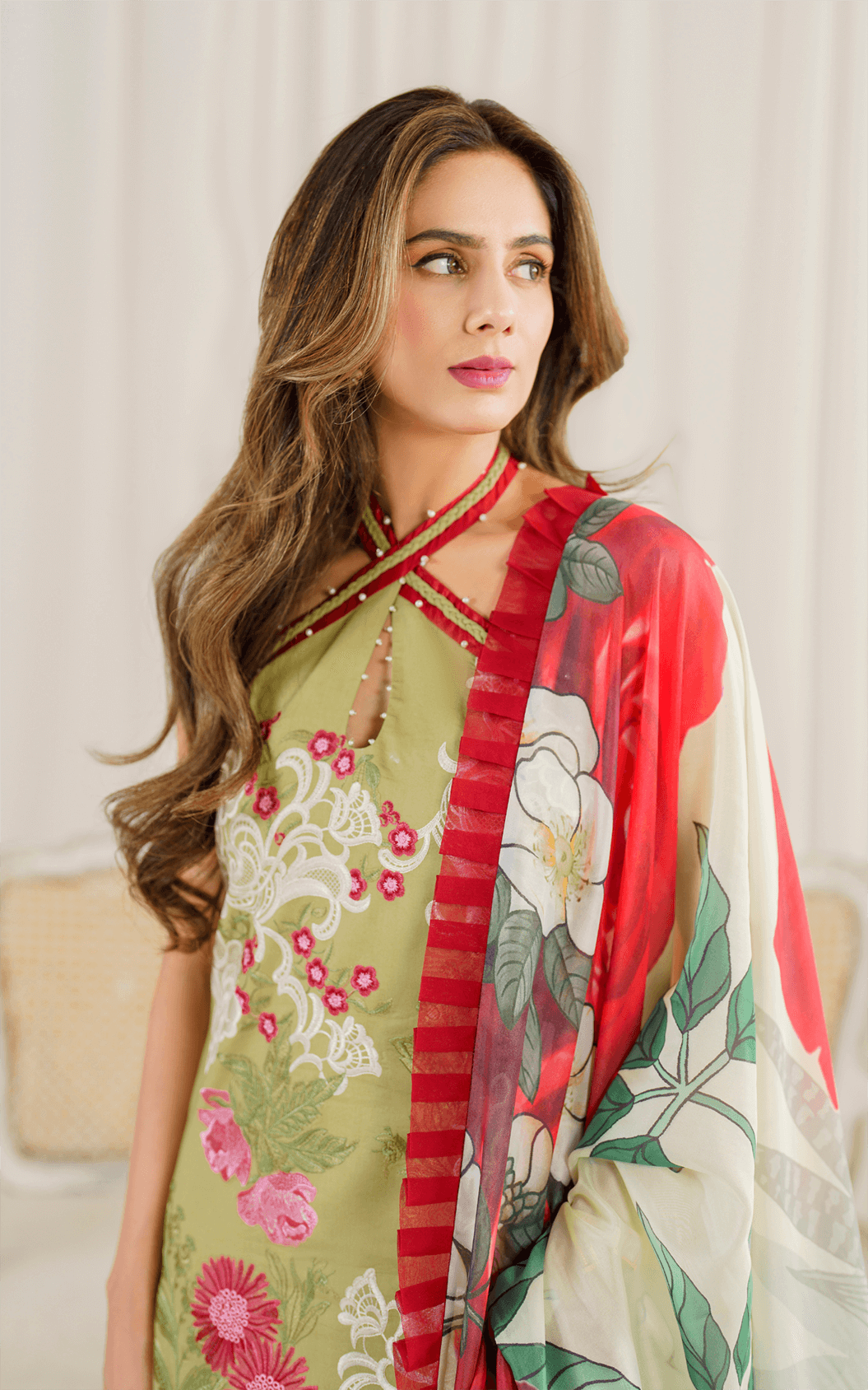 Asifa and Nabeel | Pretty in Pink Limited Edition | Cosmos (PP-7) - Pakistani Designer Dress - by Asifa and Nabeel | Type: Luxury - 100% Original at Saira Sultan