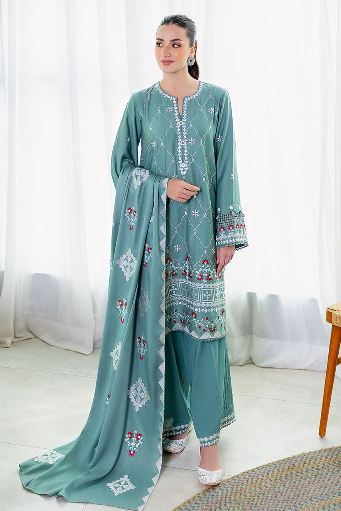 Cross Stitch | Cotton Satin 25 | SAGE LOOM - Pakistani Designer Dress - by Cross Stitch - Type : Ladies Clothes - 100% Original at Saira Sultan