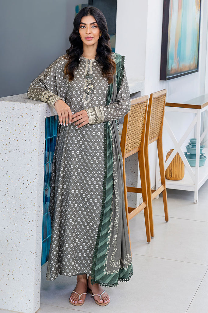 Cross Stitch | Cotton Satin 25 | FOREST MIST - Pakistani Designer Dress - by Cross Stitch - Type : Ladies Clothes - 100% Original at Saira Sultan