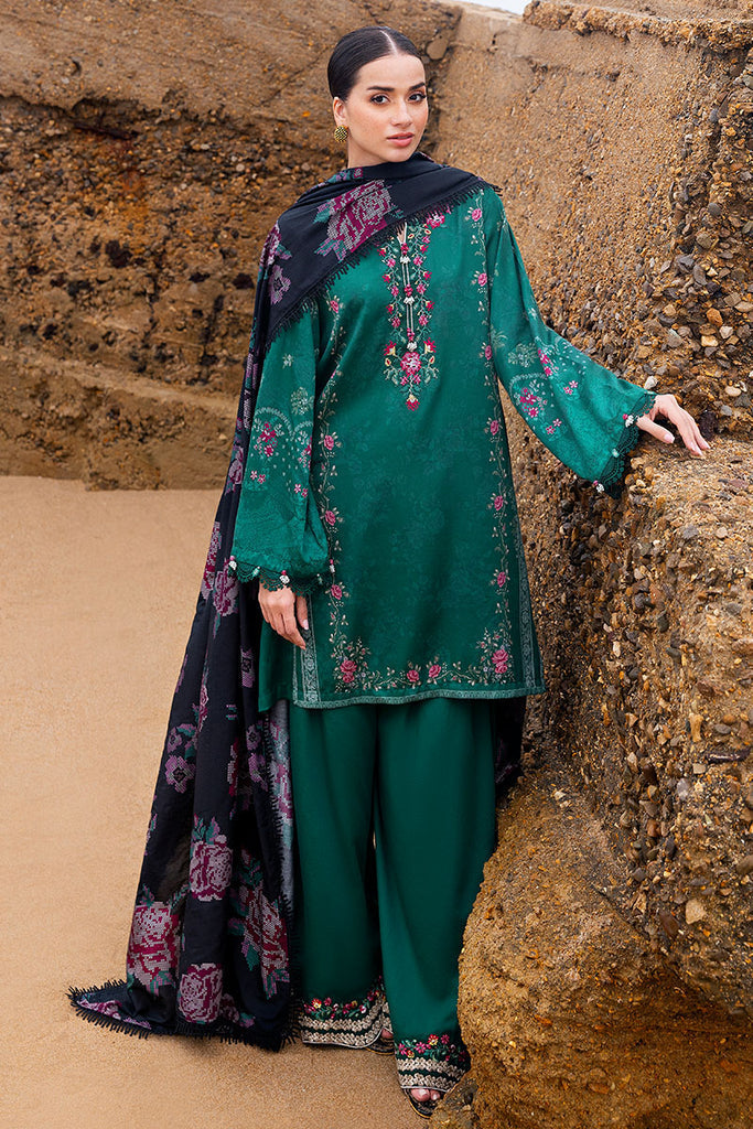 Cross Stitch | Cotton Satin 25 | GARLAND WHISPER - Pakistani Designer Dress - by Cross Stitch - Type : Ladies Clothes - 100% Original at Saira Sultan