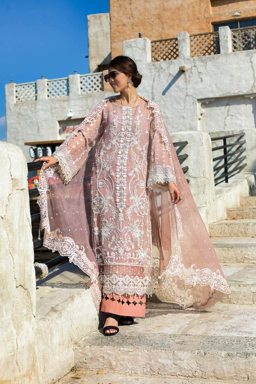 Kara | Kamdani Festive Collection | Cotton Candy XL Salmon Pink Cotton Net