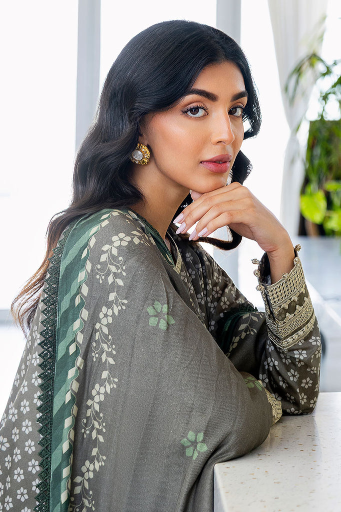 Cross Stitch | Cotton Satin 25 | FOREST MIST - Pakistani Designer Dress - by Cross Stitch - Type : Ladies Clothes - 100% Original at Saira Sultan