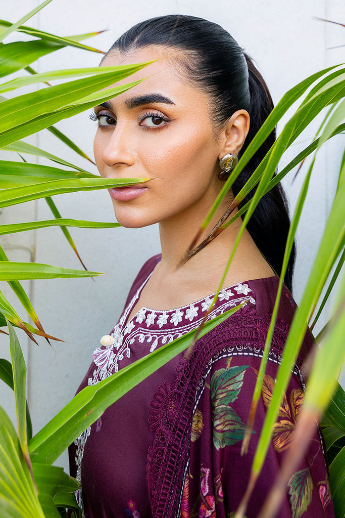 Cross Stitch | Cotton Satin 25 | FLORAL MUSE - Pakistani Designer Dress - by Cross Stitch - Type : Ladies Clothes - 100% Original at Saira Sultan