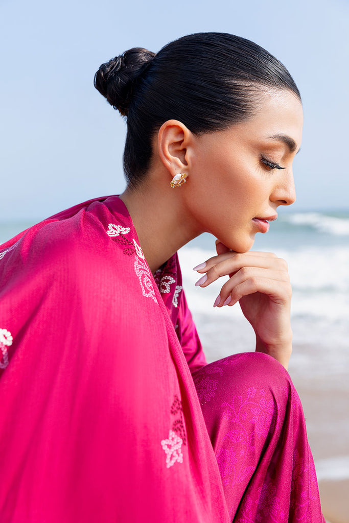 Cross Stitch | Cotton Satin 25 |FLORID ZEAL - Pakistani Designer Dress - by Cross Stitch - Type : Ladies Clothes - 100% Original at Saira Sultan