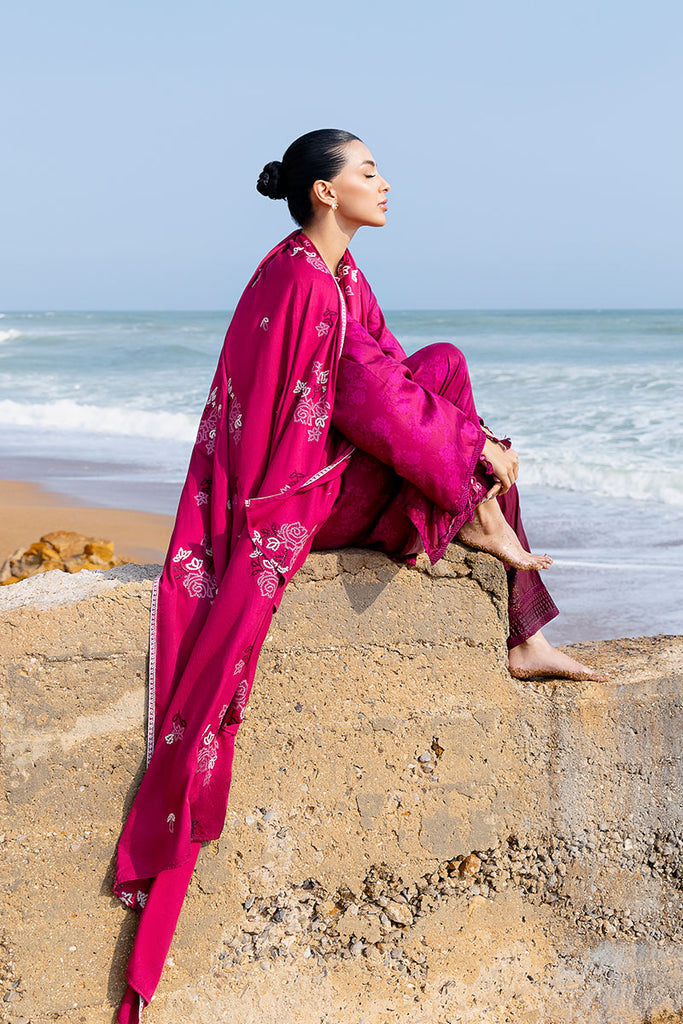 Cross Stitch | Cotton Satin 25 |FLORID ZEAL - Pakistani Designer Dress - by Cross Stitch - Type : Ladies Clothes - 100% Original at Saira Sultan