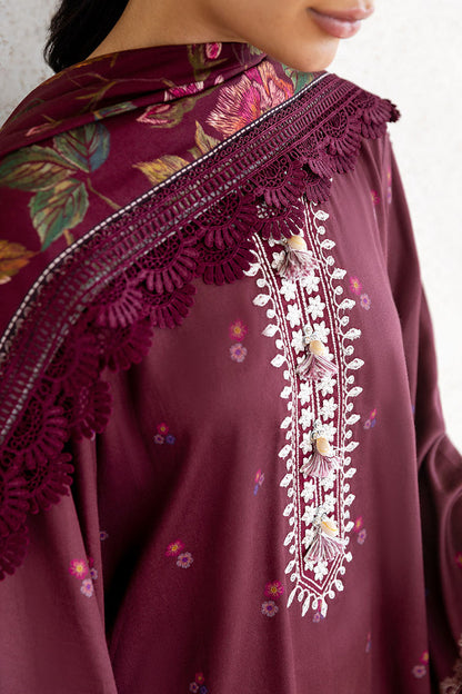 Cross Stitch | Cotton Satin 25 | FLORAL MUSE - Pakistani Designer Dress - by Cross Stitch - Type : Ladies Clothes - 100% Original at Saira Sultan