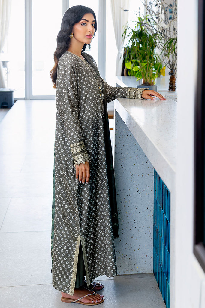 Cross Stitch | Cotton Satin 25 | FOREST MIST - Pakistani Designer Dress - by Cross Stitch - Type : Ladies Clothes - 100% Original at Saira Sultan
