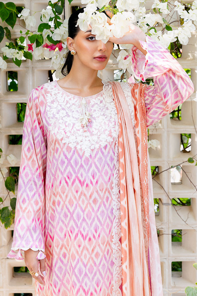 Cross Stitch | Cotton Satin 25 | RADIANT CHARM - Pakistani Designer Dress - by Cross Stitch - Type : Ladies Clothes - 100% Original at Saira Sultan