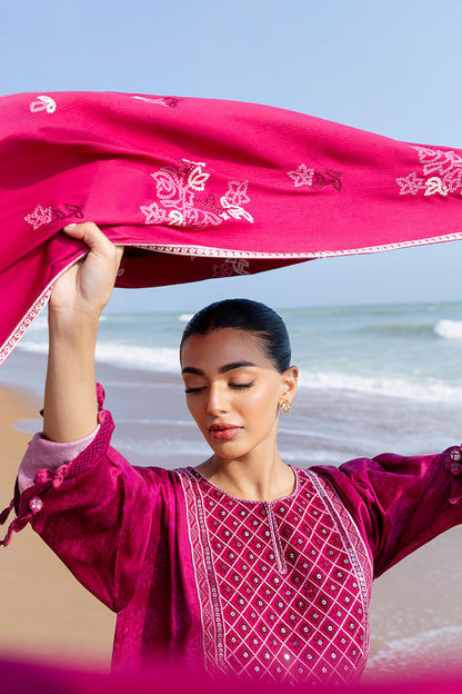 Cross Stitch | Cotton Satin 25 |FLORID ZEAL - Pakistani Designer Dress - by Cross Stitch - Type : Ladies Clothes - 100% Original at Saira Sultan