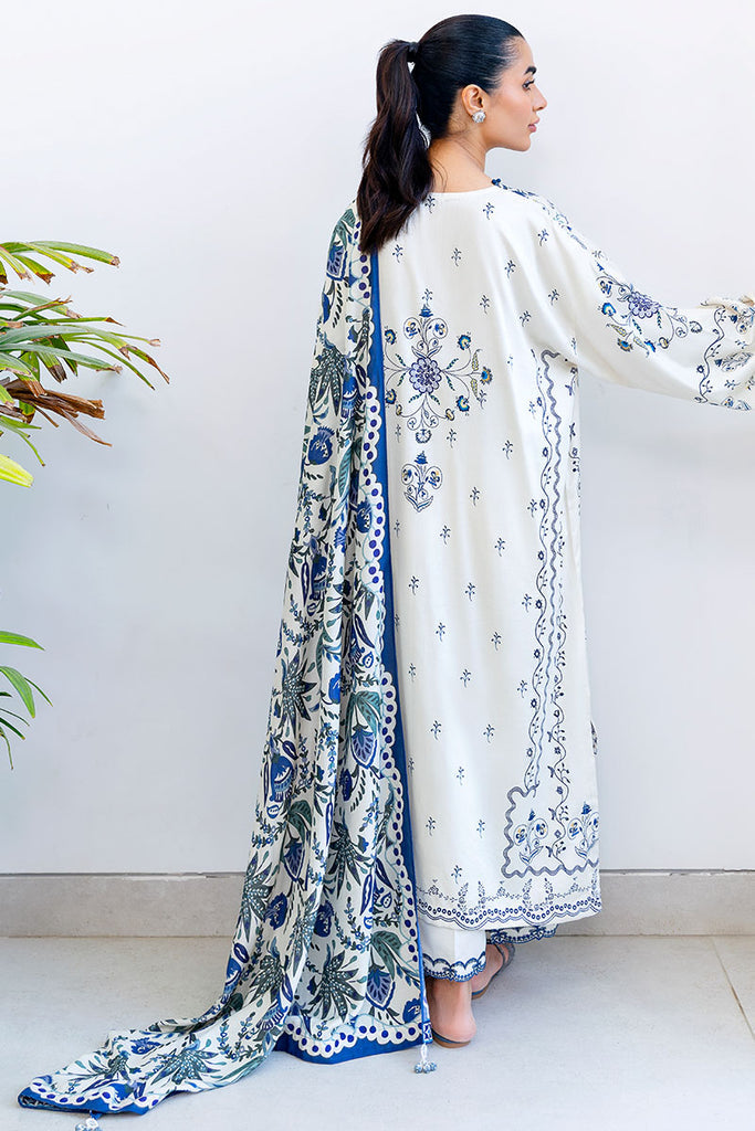 Cross Stitch | Cotton Satin 25 | IVORY ORCHID - Pakistani Designer Dress - by Cross Stitch - Type : Ladies Clothes - 100% Original at Saira Sultan