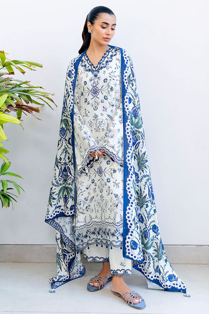 Cross Stitch | Cotton Satin 25 | IVORY ORCHID - Pakistani Designer Dress - by Cross Stitch - Type : Ladies Clothes - 100% Original at Saira Sultan