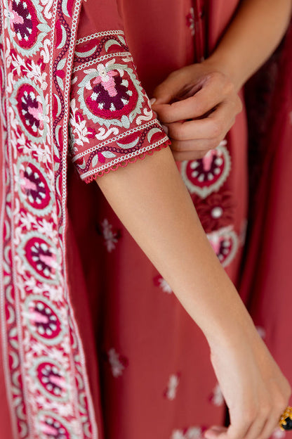 Cross Stitch | Cotton Satin 25 |  DUSTY SUNSET - Pakistani Designer Dress - by Cross Stitch - Type : Ladies Clothes - 100% Original at Saira Sultan
