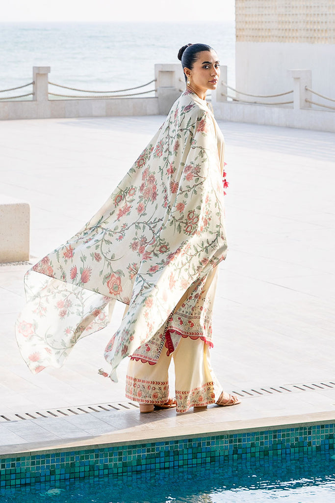 Cross Stitch | Cotton Satin 25 |  PETAL SAND - Pakistani Designer Dress - by Cross Stitch - Type : Ladies Clothes - 100% Original at Saira Sultan