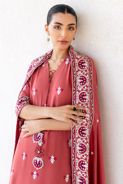 Cross Stitch | Cotton Satin 25 |  DUSTY SUNSET - Pakistani Designer Dress - by Cross Stitch - Type : Ladies Clothes - 100% Original at Saira Sultan