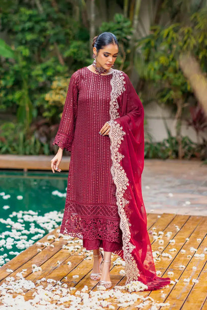 Azure | Embroidered Formals | Crimnson Rush - Pakistani Designer Dress - by Azure | Type: Formal - 100% Original at Saira Sultan