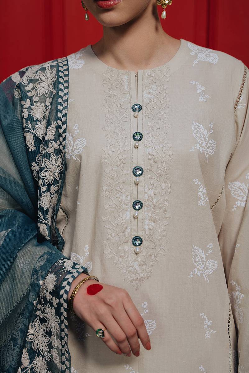 Cross Stitch | Eid Collection | DESERT SAGE - Pakistani Designer Dress - by Cross Stitch | Type: Luxury - 100% Original at Saira Sultan