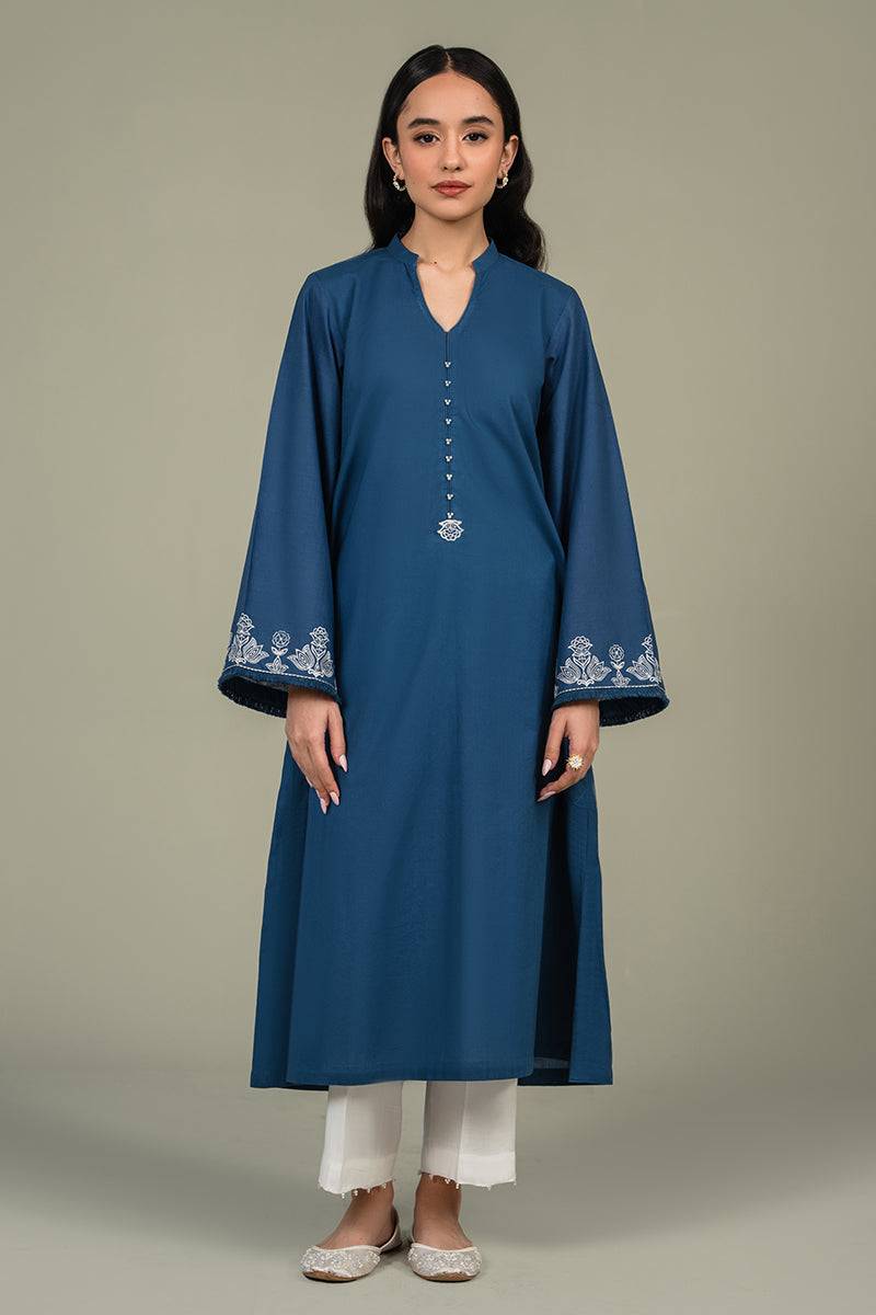 Cross Stitch | Eid Collection | PEARL BLUE - Pakistani Designer Dress - by Cross Stitch | Type: Luxury - 100% Original at Saira Sultan