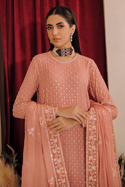 Cross Stitch | Eid Collection | CAMEO BROWN - Pakistani Designer Dress - by Cross Stitch | Type: Luxury - 100% Original at Saira Sultan