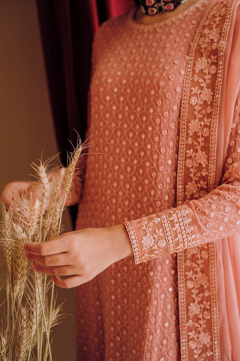 Cross Stitch | Eid Collection | CAMEO BROWN - Pakistani Designer Dress - by Cross Stitch | Type: Luxury - 100% Original at Saira Sultan