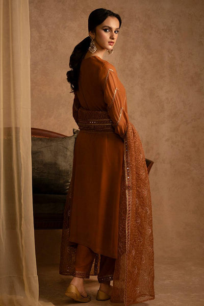 Cross Stitch | Eid Collection | AMBER GOLD - Pakistani Designer Dress - by Cross Stitch | Type: Luxury - 100% Original at Saira Sultan