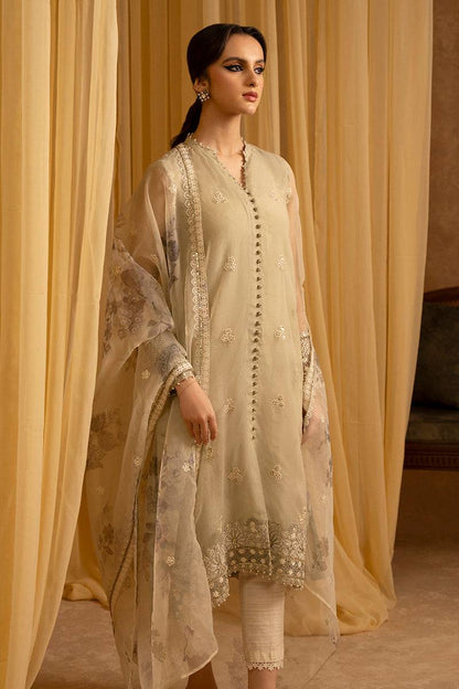 Cross Stitch | Eid Collection | ISLAND FOSSIL - Pakistani Designer Dress - by Cross Stitch | Type: Luxury - 100% Original at Saira Sultan