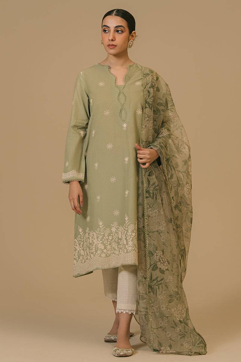 Cross Stitch | Eid Collection | OLIVE VISTA - Pakistani Designer Dress - by Cross Stitch | Type: Luxury - 100% Original at Saira Sultan