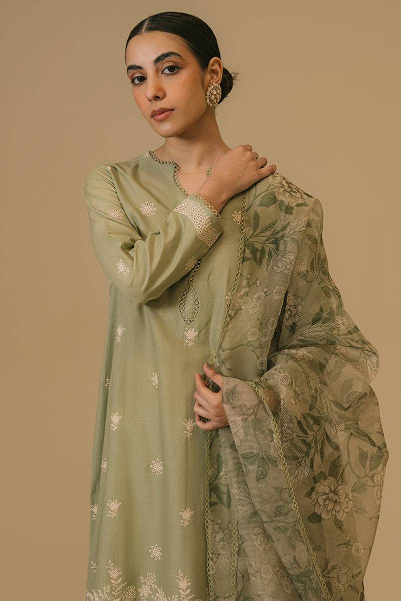 Cross Stitch | Eid Collection | OLIVE VISTA - Pakistani Designer Dress - by Cross Stitch | Type: Luxury - 100% Original at Saira Sultan