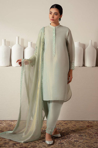 Cross Stitch | Eid Collection | GREEN MIST - Pakistani Designer Dress - by Cross Stitch | Type: Luxury - 100% Original at Saira Sultan