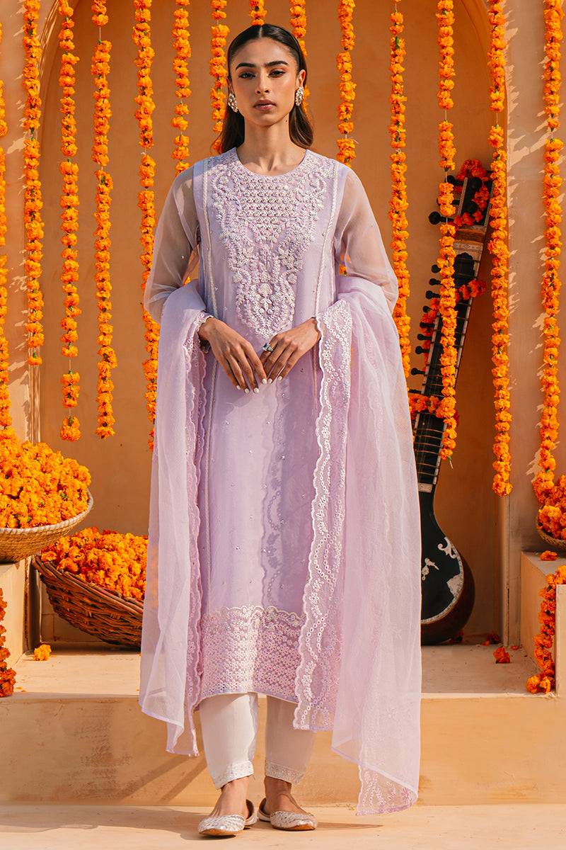 Cross Stitch | Eid Collection | LILAC WHISPER - Pakistani Designer Dress - by Cross Stitch | Type: Luxury - 100% Original at Saira Sultan