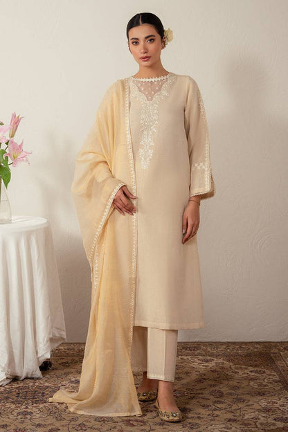 Cross Stitch | Eid Collection | PEARLED IVORY - Pakistani Designer Dress - by Cross Stitch | Type: Luxury - 100% Original at Saira Sultan
