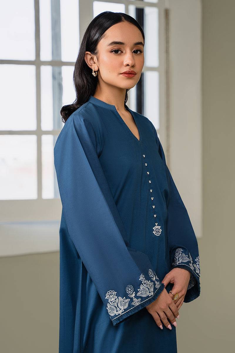 Cross Stitch | Eid Collection | PEARL BLUE - Pakistani Designer Dress - by Cross Stitch | Type: Luxury - 100% Original at Saira Sultan