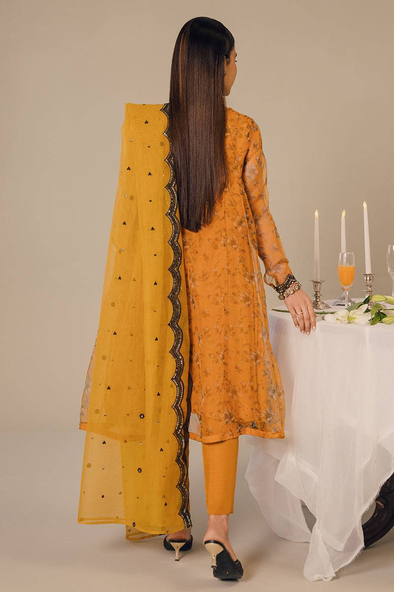 Cross Stitch | Eid Collection | HARVEST GOLD - Pakistani Designer Dress - by Cross Stitch | Type: Luxury - 100% Original at Saira Sultan