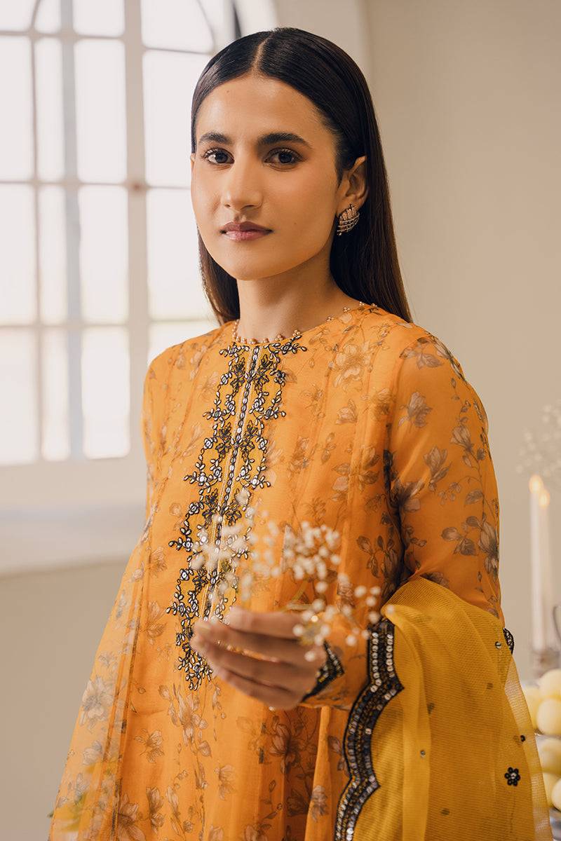 Cross Stitch | Eid Collection | HARVEST GOLD - Pakistani Designer Dress - by Cross Stitch | Type: Luxury - 100% Original at Saira Sultan