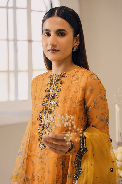 Cross Stitch | Eid Collection | HARVEST GOLD - Pakistani Designer Dress - by Cross Stitch | Type: Luxury - 100% Original at Saira Sultan