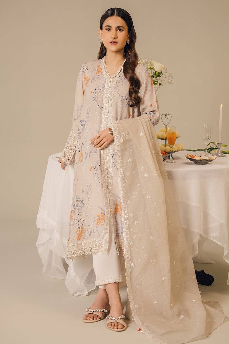 Cross Stitch | Eid Collection | ASHEN BUD - Pakistani Designer Dress - by Cross Stitch | Type: Luxury - 100% Original at Saira Sultan