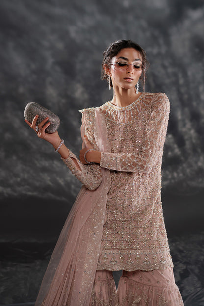 Ammara Khan | Kara Wedding Formals | D-04 XL Lavender Pinocchio Net