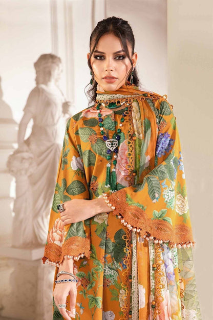Maria.B | M Print Eid Edit | MPT-2210-B - Pakistani Designer Dress - by Maria B | Type: Luxury - 100% Original at Saira Sultan