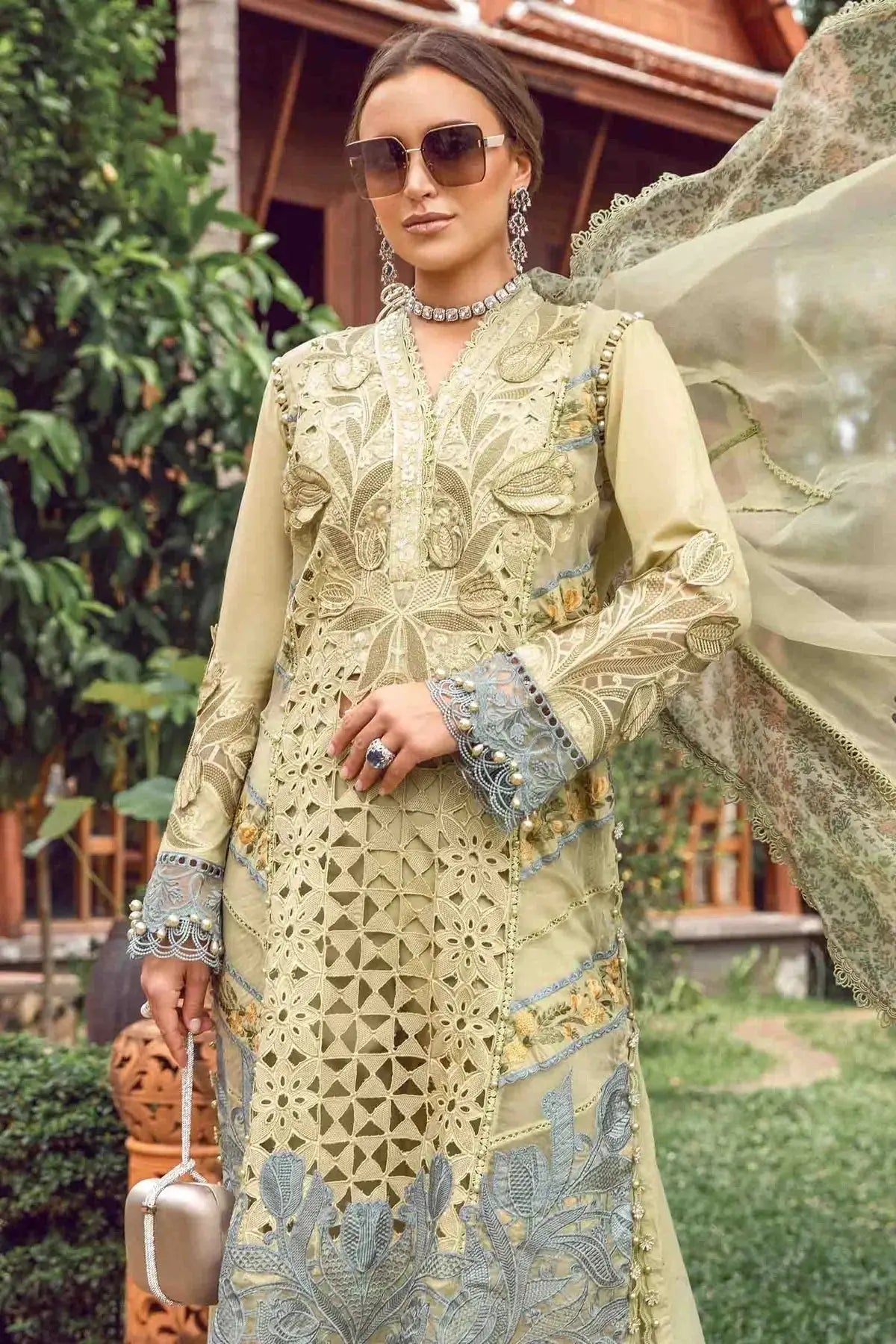 Maria B | Eid Lawn Collection | 10 - Pakistani Designer Dress - by Maria B | Type: Luxury - 100% Original at Saira Sultan
