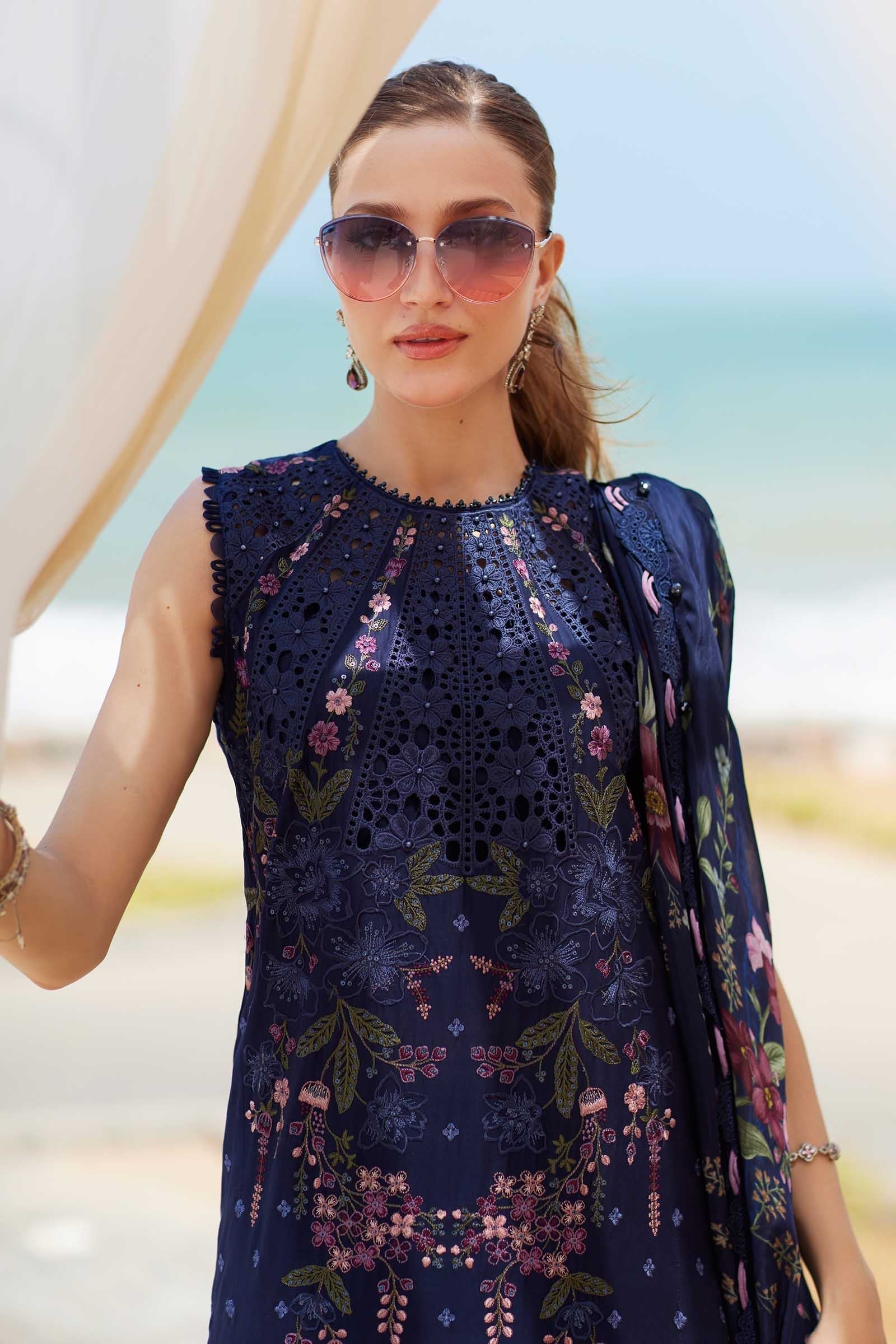 Maria B | Eid Collection 25 | 25-10 M Navy Blue Lawn