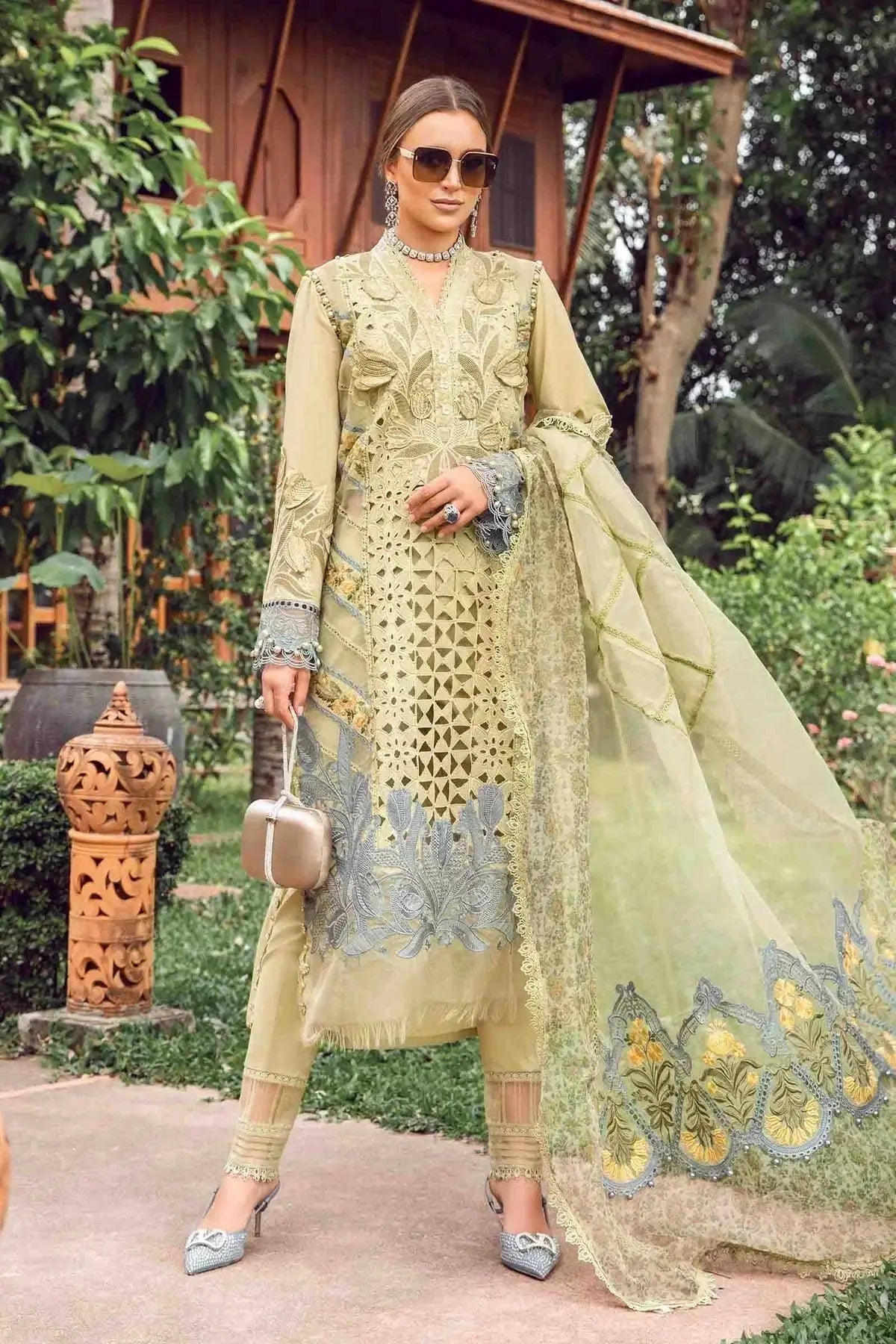 Maria B | Eid Lawn Collection | 10 - Pakistani Designer Dress - by Maria B | Type: Luxury - 100% Original at Saira Sultan