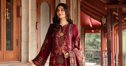 Maria B | Winter Luxe 24 | Velvet DL-1210 - Pakistani Designer Dress - by Maria B | Type: Ladies Clothes - 100% Original at Saira Sultan