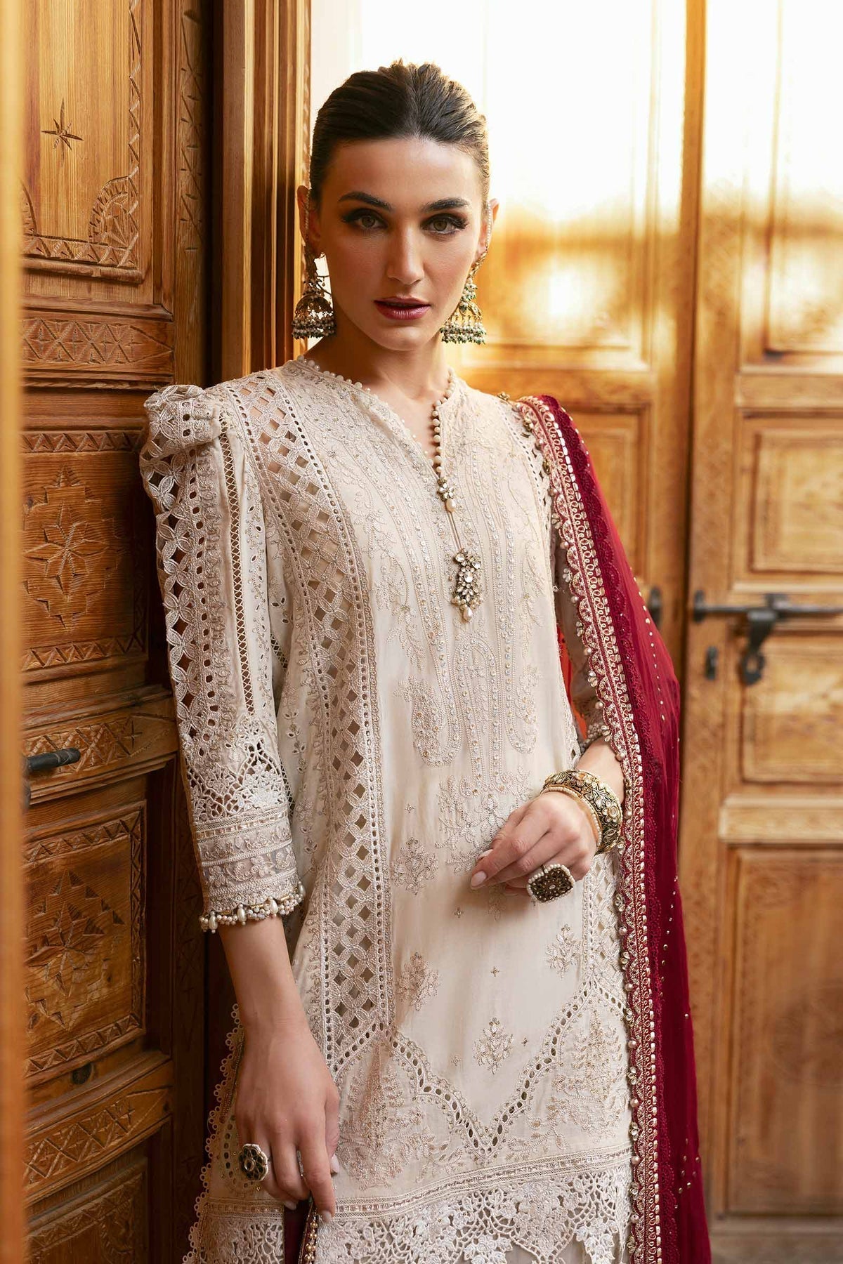 Maria B | Luxury Lawn 25 | D-2511-B M Beige Lawn