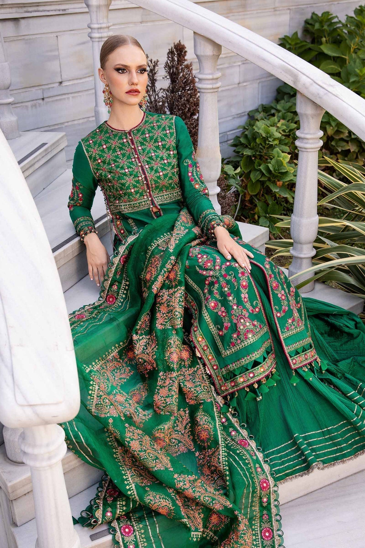 Maria B | Sateen Formals 24 | CST-811 - Pakistani Designer Dress - by Maria B | Type: Formal - 100% Original at Saira Sultan