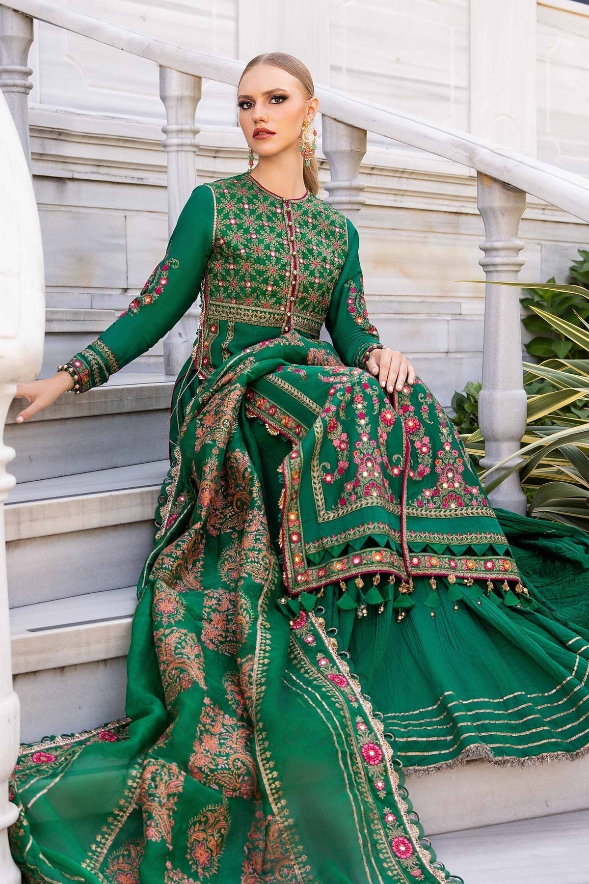 Maria B | Sateen Formals 24 | CST-811 - Pakistani Designer Dress - by Maria B | Type: Formal - 100% Original at Saira Sultan