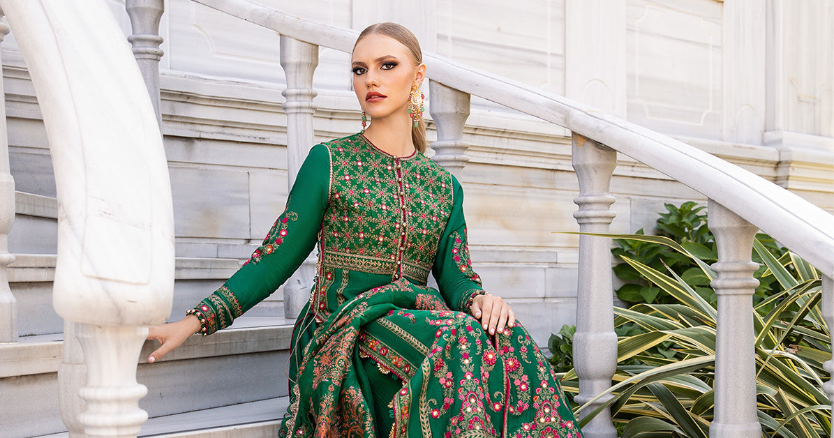 Maria B | Sateen Formals 24 | CST-811 - Pakistani Designer Dress - by Maria B | Type: Formal - 100% Original at Saira Sultan